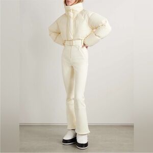 NWT Cordova Myoko soft shell down ski suit alabaster Small